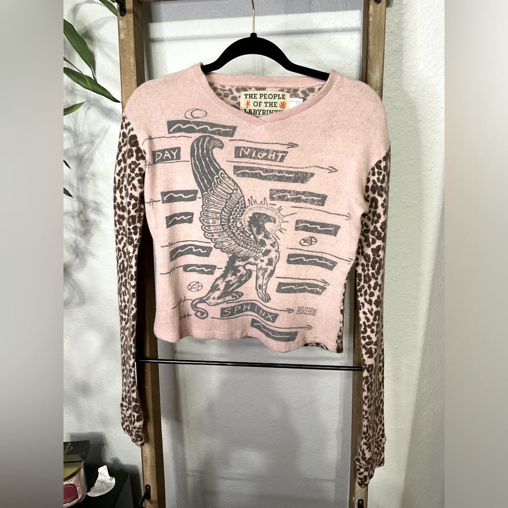 VTG The People of the Labyrinth V-neck Sweater